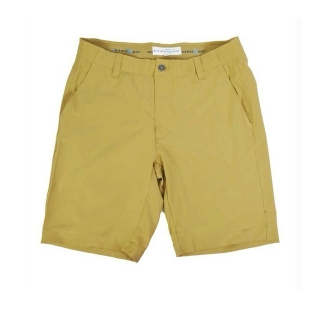 Bald Head Blues Performance Golf Shorts‎ 38 Chartreuse Tech Stretch New